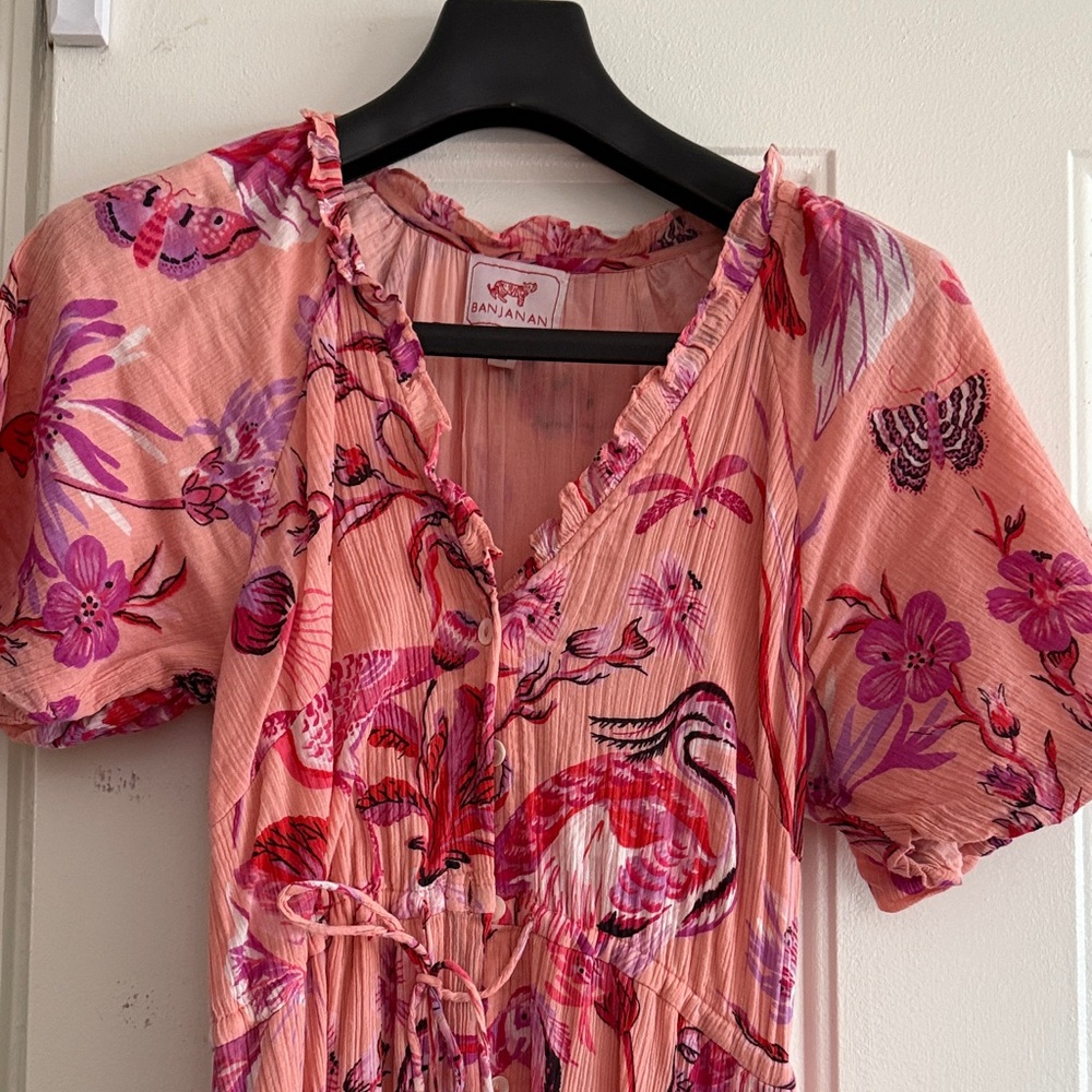 Banjanan Pink Floral Maxi Dress